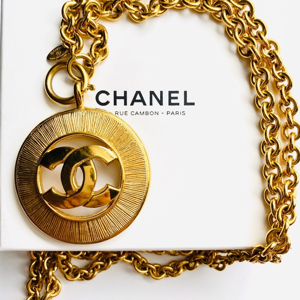 SOLD Vintage Chanel Sunburst Necklace